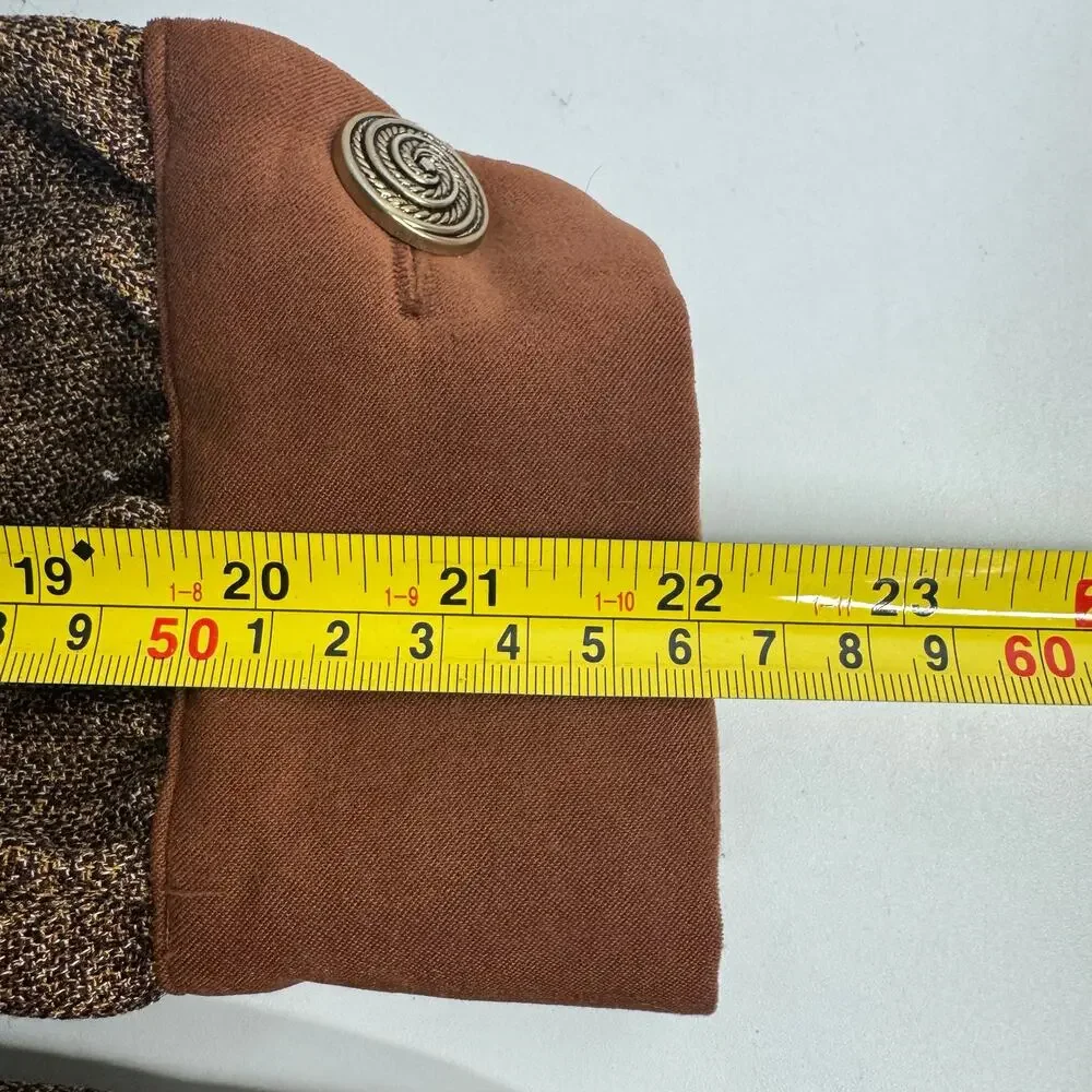 Vintage 1980 Brownstone Studio NY Shift Dress Velvet Collar Size 18P Lagenlook - Picture 10 of 10